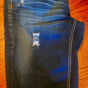 Denim capri